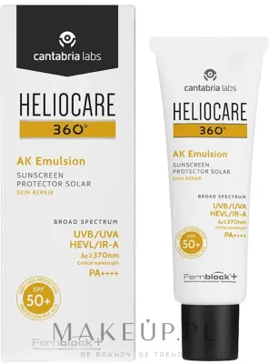 Эмульсия для лица Cantabria Labs Heloicare 360 AK Emulsion SPF 50+ солнцезащитная, с высокой степенью защиты, 50 мл