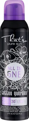 That's So That'so All in One Tatto Guardian SPF 20\30\50+ - Спрей для тела Thats So All in One Tattoo Guardian SPF 20 30 50 для татуировок 175 мл