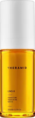 Theramid Lino-8 антиоксидантная сыворотка с витаминами F и K, коэнзимом Q10 и маслом авокадо для лица, 30 мл