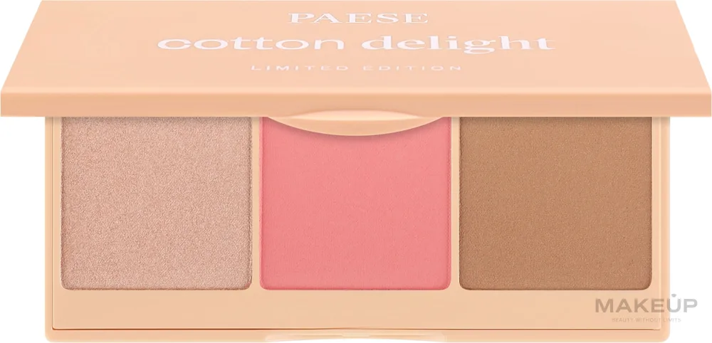Палетка для контуринга лица Paese Cotton Delight Contouring Palette, оттенок 02 - Peach