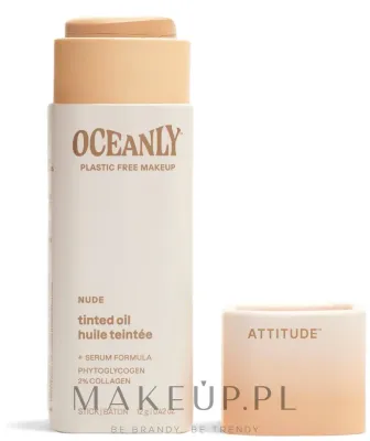 Тонирующая масляная сыворотка-стик для лица Attitude Oceanly с лёгким покрытием 12 г