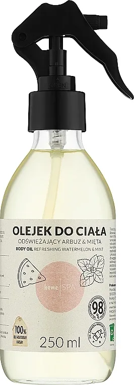 Освежающее масло для тела Nova Kosmetyki HomeSPA арбуз и мята
