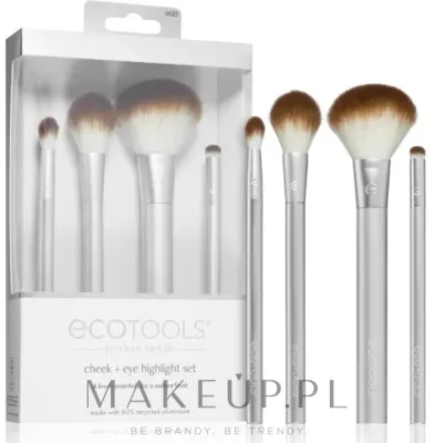 Набор кистей для макияжа EcoTools Precious Metals 4 шт. веганский для лица