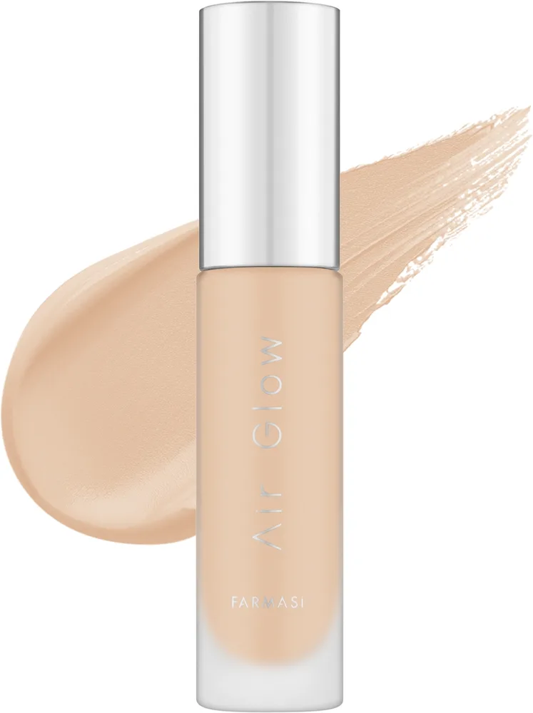 Тональная основа Farmasi Air Glow Foundation сияющая увлажняющая, 28 мл, оттенок N07