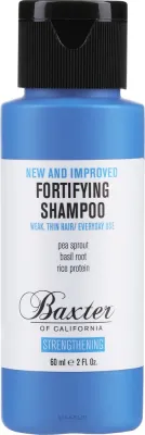 Укрепляющий шампунь Baxter of California для мужчин, с рисовым протеином, базиликом и ментолом, 236 мл