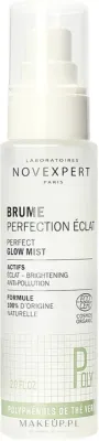 Novexpert Brume Perfection Eclat спрей для лица придающий сияние увлажняющий с алоэ и ферментом лактобактерий 60 мл