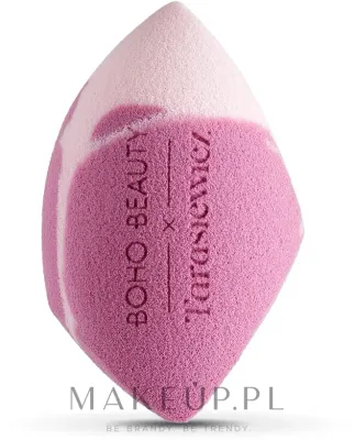 Спонж для макияжа Boho Beauty Makeup Sponge, мягкий, с разными краями, розовый, 1 шт