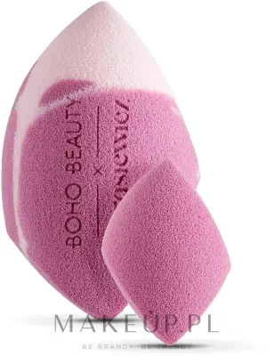 Набор спонжей для макияжа Boho Beauty Makeup Sponge, большой и мини, розовые, 2 шт