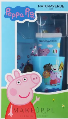 Набор детский для ухода за полостью рта Naturaverde Kids Peppa Pig Oral Set: щётка, паста 75 мл, стакан, косметичка