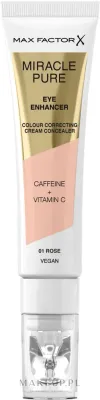 Консилер кремовый Max Factor Miracle Pure Eye Enhancer Colour Correcting Cream Concealer для области под глазами, с кофеином, 10 мл
