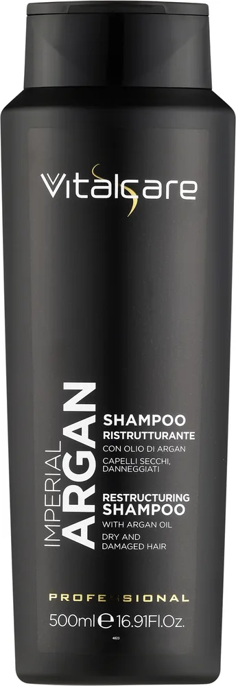 Шампунь для сухих и повреждённых волос Vitalcare Professional Imperial Argan Restructuring Shampoo с аргановым маслом, 500 мл