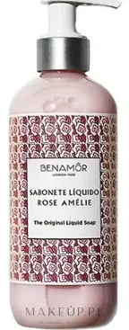 Мыло жидкое для рук Benamor Rose Amelie кремовое с розой, 300 мл