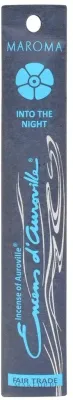 Ароматические палочки Maroma Encens d'Auroville Stick Incense Into The Night «В ночи», цветочный аромат, 10 шт