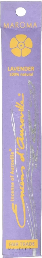 Благовония палочки Maroma Encens d'Auroville Stick Incense Lavender с ароматом лаванды, 10 шт