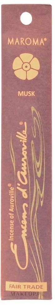 Благовония в палочках Maroma Encens d'Auroville Stick Incense Musk Мускус, 10 шт