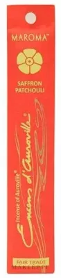 Благовония в палочках Maroma Encens d'Auroville Stick Incense Saffron Patchouli Шафран и пачули, 10 шт