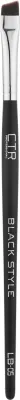 Скошенная кисть для бровей CTR Black Style LB-05 из синтетического ворса гипоаллергенная
