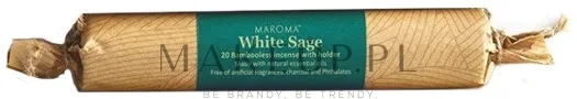 Благовония натуральные Maroma Bambooless Incense White Sage «Белый шалфей», без бамбуковой основы, 20 шт