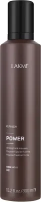 Пенка для волос Lakme K.Finish Power Strong Hold Mousse, сильная фиксация, для объёма у корней, 300 мл