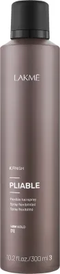 Лак для волос Lakme K.Finish Pliable Flexible Hair Spray эластичной фиксации, с древесным ароматом, 300 мл