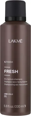 Сухой шампунь для волос Lakme K.Finish Fresh Dry Texture Shampoo освежающий, для объёма и текстуры, 200 мл