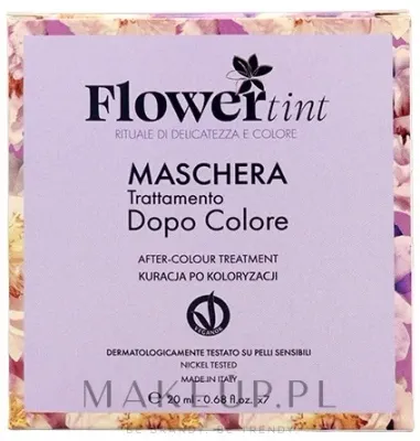 Маска для окрашенных волос FlowerTint After Color сохранение цвета, масло хлопка, растительные керамиды, экстракт ромашки, 7х20 мл