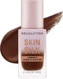 Тональная основа-сыворотка Makeup Revolution Skin Silk Serum сатиновая увлажняющая, 23 мл, оттенок F18 — фото 1