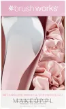 Набор Brushworks Detangling Brush & Scrunchie расческа для распутывания и 2 атласные резинки розовый — фото 1