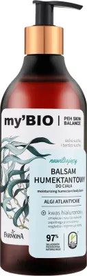 Бальзам для тела увлажняющий Farmona My'bio Moisturizing Humectant Body Balm Atlantic Algae, с экстрактом атлантических водорослей, 400 мл