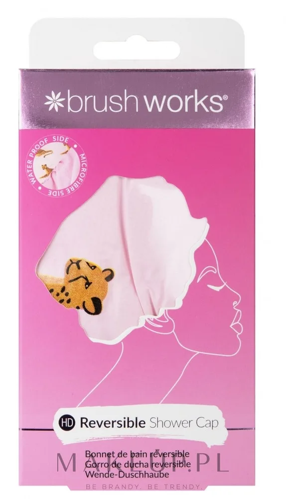 Шапочка для душа Brushworks Reversible Shower Cap Leopard Pattern двусторонняя, 1 шт