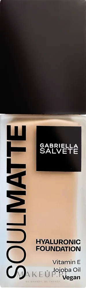 Тональная основа Gabriella Salvete Soulmatte Hyaluronic Foundation матирующая увлажняющая, 30 мл, оттенок 04 - Warm Golden Sand
