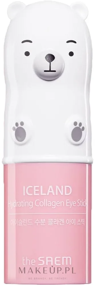 The Saem Iceland стик для кожи вокруг глаз увлажняющий с ледниковой водой и коллагеном Hydrating Collagen Eye Stick, охлаждающий, 7 г