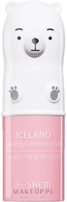 The Saem Iceland стик для кожи вокруг глаз увлажняющий с ледниковой водой и коллагеном Hydrating Collagen Eye Stick, охлаждающий, 7 г