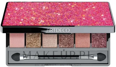 Палетка теней для век Artdeco Glittery Eyeshadow Palette, перламутровые и блестящие оттенки, с аппликатором и зеркалом