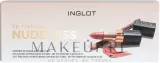 Набор для губ Inglot Nude Kiss помада Kiss Catcher и карандаш нюдовый оттенок 4+1.13 г — фото 1