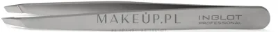 Пинцет для бровей Inglot Tweezers Pincette P2 со скошенными кончиками, из нержавеющей стали, 1 шт