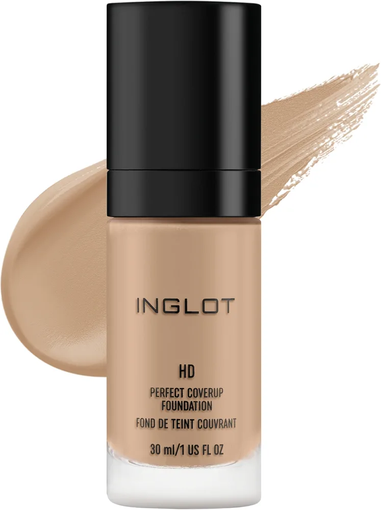 Тональная основа Inglot HD Perfect Coverup Foundation стойкая кроющая, 30 мл, оттенок 82