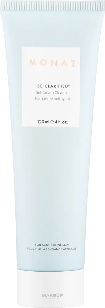 Очищающий гель-крем от акне Monat Be Clarified Acne Gel-Cream Cleanser с ниацинамидом, 120 мл