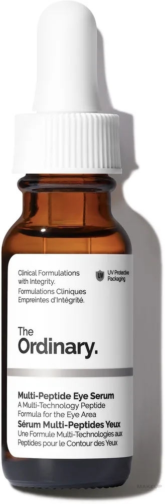 Сыворотка для области вокруг глаз The Ordinary Multi Peptide с пептидами ниацинамидом и ацетилглюкозамином для зрелой кожи 15 мл