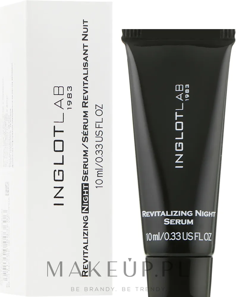 Inglot Lab Revitalizing Night ревитализирующая ночная сыворотка с аргановым маслом, коэнзимом Q10 и эдельвейсом для лица, 50 мл