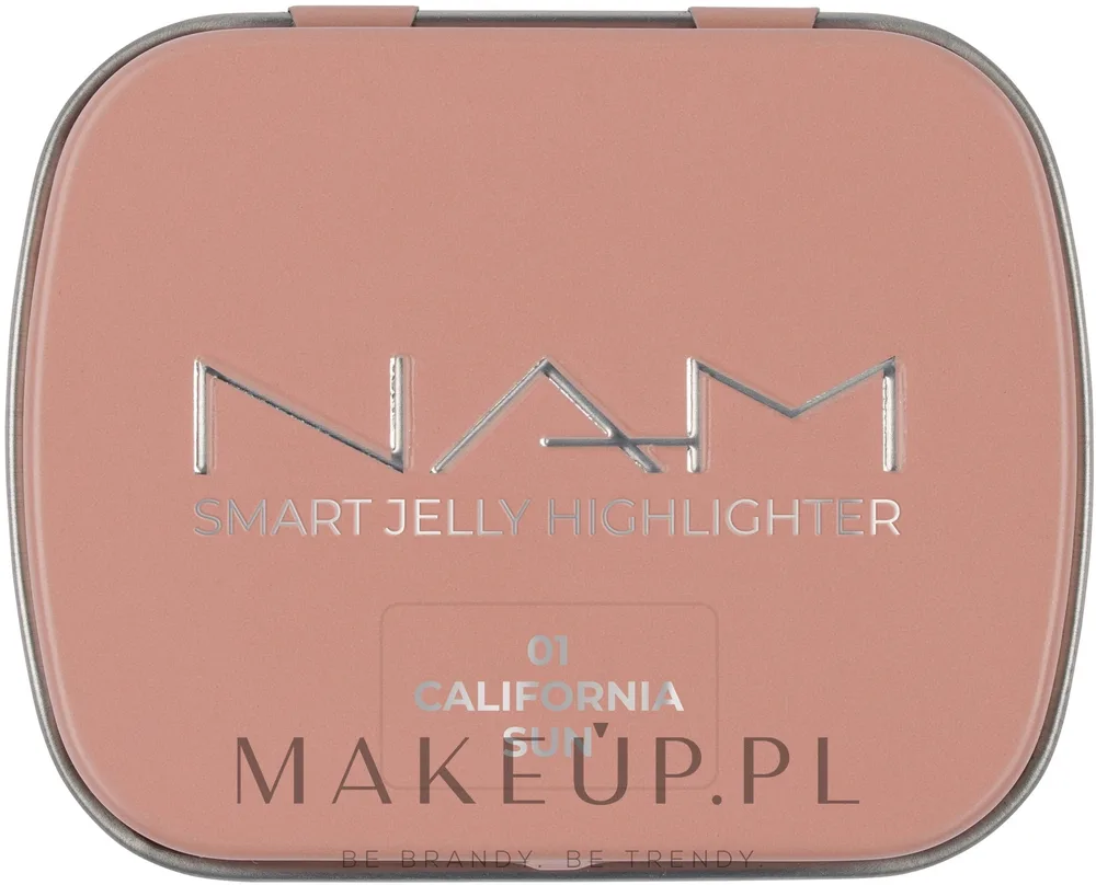 NAM Make Up Rozświetlacz do twarzy - Хайлайтер для лица NAM Smart Jelly Highlighter гелевый, 10 г, оттенок 01 - California Sun