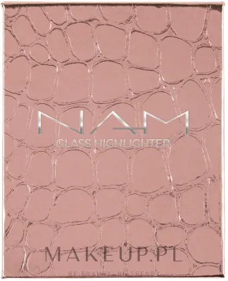 NAM Make Up Rozświetlacz do twarzy - Хайлайтер для лица NAM Glass Highlighter прессованный, с эффектом мягкого фокуса, 6 г