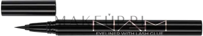 NAM Make Up Żelowy eyeliner do oczu - Подводка для глаз с клеем для накладных ресниц NAM Eyeliner With Lash Glue, гелевая, 1 г