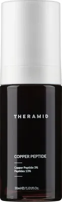 Theramid Copper Peptide антивозрастная сыворотка с 3% медными пептидами, пробиотиком и гиалуроновой кислотой для лица, 30 мл