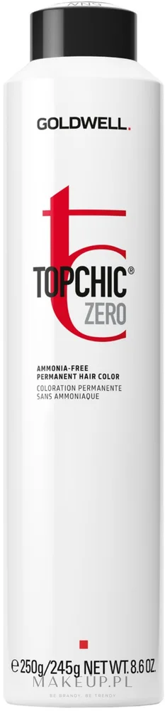 Краска для волос Goldwell Topchic Zero Permanent Hair Color без аммиака, стойкая, 250 мл, оттенок 5N - Light Natural Brown