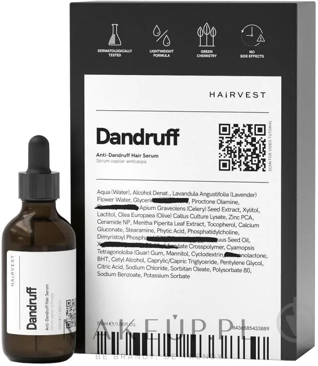 Сыворотка для волос против перхоти Hairvest Dandruff Anti-Dandruff Hair Serum, 55 мл