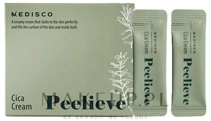 Увлажняющий крем для лица Medisco Peelieve Cica Cream в саше, подходит для поездок
