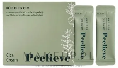 Увлажняющий крем для лица Medisco Peelieve Cica Cream в саше, подходит для поездок