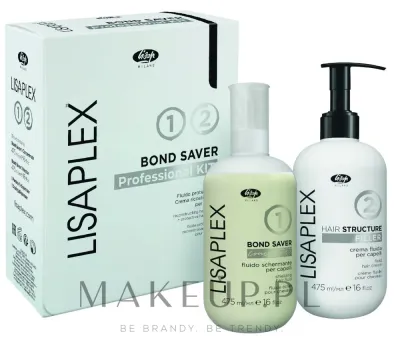 Набор Lisap Lisaplex Bond Saver защитный флюид 475 мл и филлер для структуры волос 475 мл