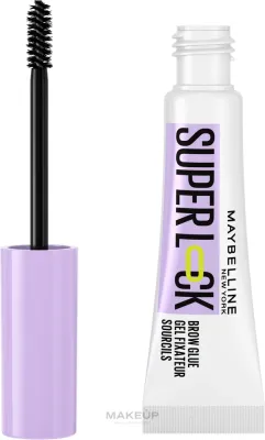 Гель для бровей Maybelline New York Superlock Brow Glue, фиксирующий, прозрачный, с микрощёточкой, 7 мл